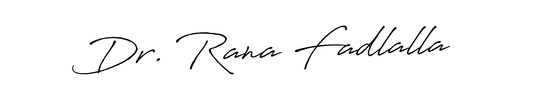 Design your own signature with our free online signature maker. With this signature software, you can create a handwritten (Antro_Vectra_Bolder) signature for name Dr. Rana Fadlalla. Dr. Rana Fadlalla signature style 7 images and pictures png