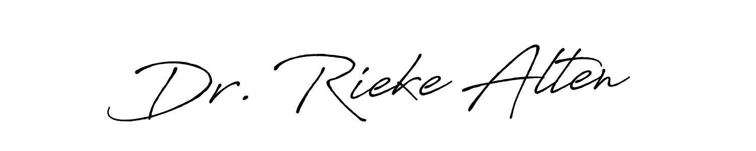 Make a beautiful signature design for name Dr. Rieke Alten. With this signature (Antro_Vectra_Bolder) style, you can create a handwritten signature for free. Dr. Rieke Alten signature style 7 images and pictures png