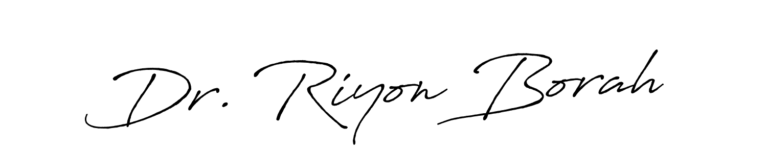 Similarly Antro_Vectra_Bolder is the best handwritten signature design. Signature creator online .You can use it as an online autograph creator for name Dr. Riyon Borah. Dr. Riyon Borah signature style 7 images and pictures png