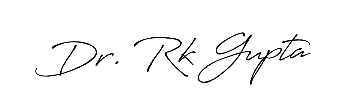 Antro_Vectra_Bolder is a professional signature style that is perfect for those who want to add a touch of class to their signature. It is also a great choice for those who want to make their signature more unique. Get Dr. Rk Gupta name to fancy signature for free. Dr. Rk Gupta signature style 7 images and pictures png