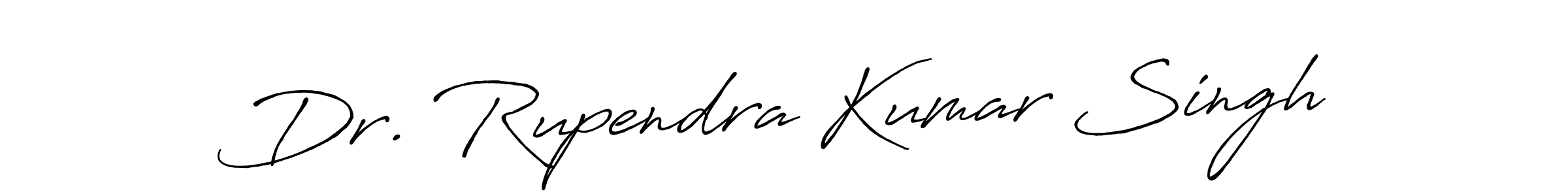 The best way (Antro_Vectra_Bolder) to make a short signature is to pick only two or three words in your name. The name Dr. Rupendra Kumar Singh include a total of six letters. For converting this name. Dr. Rupendra Kumar Singh signature style 7 images and pictures png