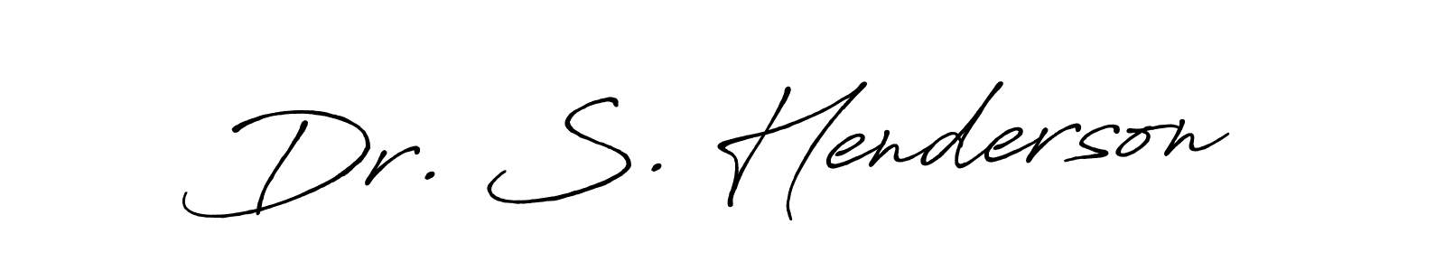 Also we have Dr. S. Henderson name is the best signature style. Create professional handwritten signature collection using Antro_Vectra_Bolder autograph style. Dr. S. Henderson signature style 7 images and pictures png