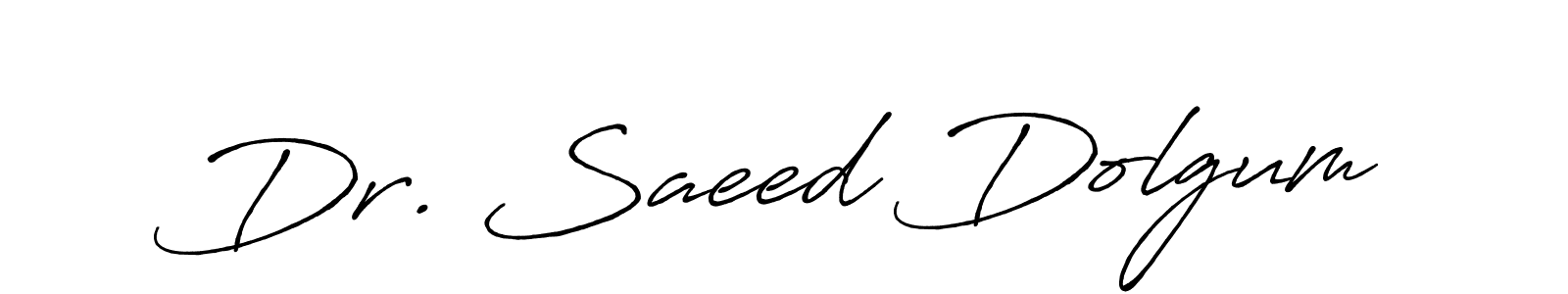You should practise on your own different ways (Antro_Vectra_Bolder) to write your name (Dr. Saeed Dolgum) in signature. don't let someone else do it for you. Dr. Saeed Dolgum signature style 7 images and pictures png