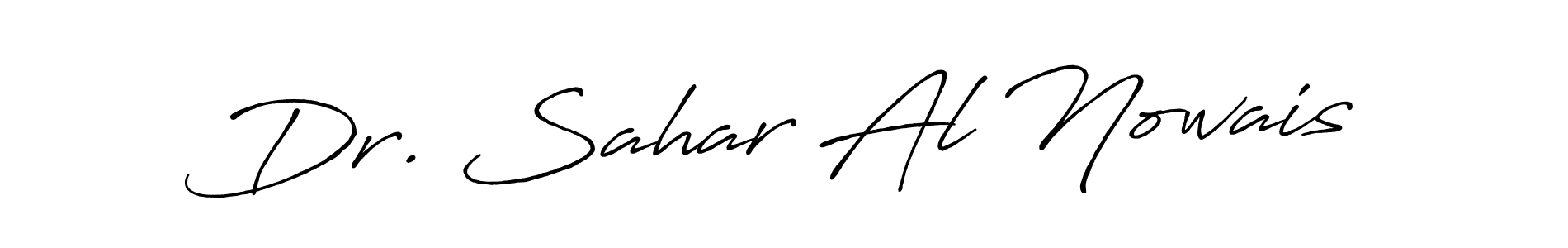 Design your own signature with our free online signature maker. With this signature software, you can create a handwritten (Antro_Vectra_Bolder) signature for name Dr. Sahar Al Nowais. Dr. Sahar Al Nowais signature style 7 images and pictures png