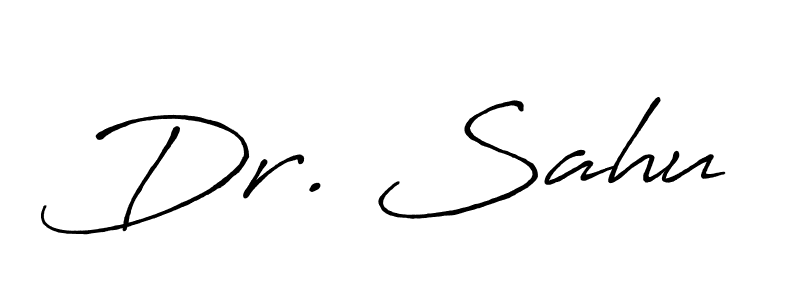 How to make Dr. Sahu name signature. Use Antro_Vectra_Bolder style for creating short signs online. This is the latest handwritten sign. Dr. Sahu signature style 7 images and pictures png