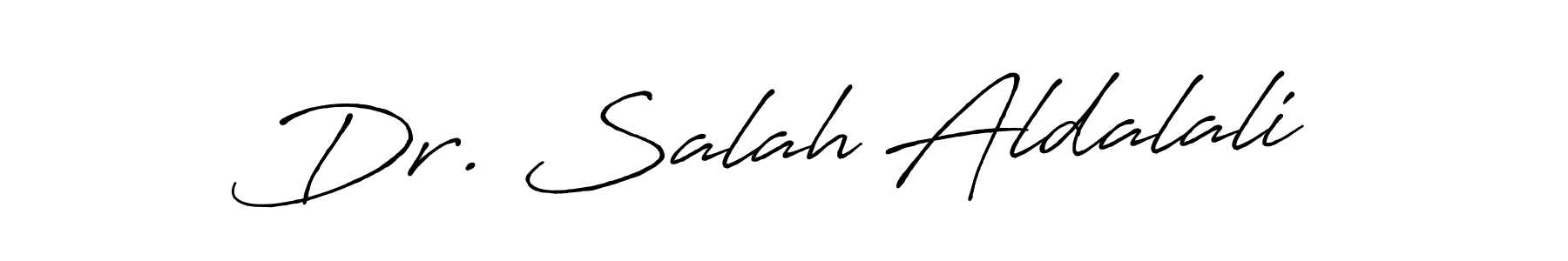 Use a signature maker to create a handwritten signature online. With this signature software, you can design (Antro_Vectra_Bolder) your own signature for name Dr. Salah Aldalali. Dr. Salah Aldalali signature style 7 images and pictures png