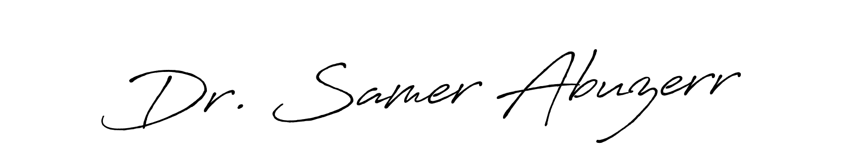 Once you've used our free online signature maker to create your best signature Antro_Vectra_Bolder style, it's time to enjoy all of the benefits that Dr. Samer Abuzerr name signing documents. Dr. Samer Abuzerr signature style 7 images and pictures png