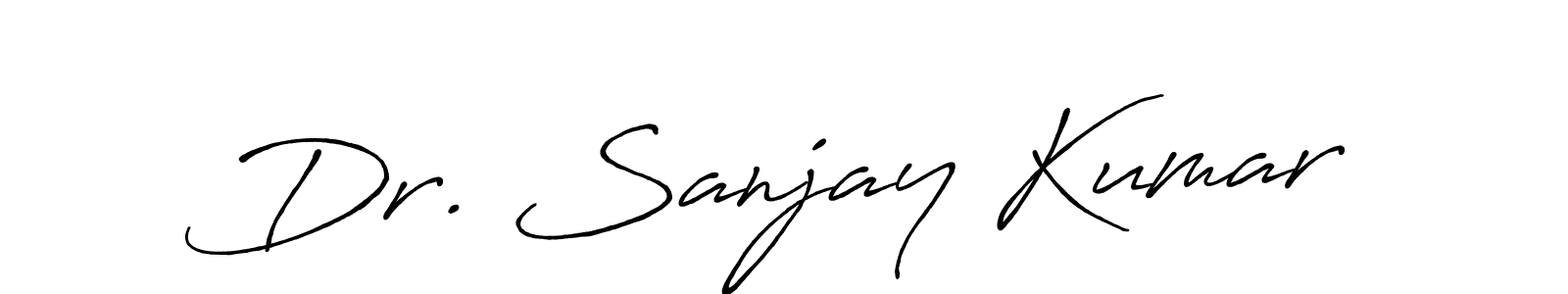 Make a beautiful signature design for name Dr. Sanjay Kumar. With this signature (Antro_Vectra_Bolder) style, you can create a handwritten signature for free. Dr. Sanjay Kumar signature style 7 images and pictures png