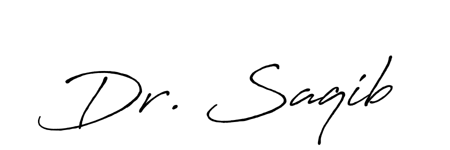 Once you've used our free online signature maker to create your best signature Antro_Vectra_Bolder style, it's time to enjoy all of the benefits that Dr. Saqib name signing documents. Dr. Saqib signature style 7 images and pictures png