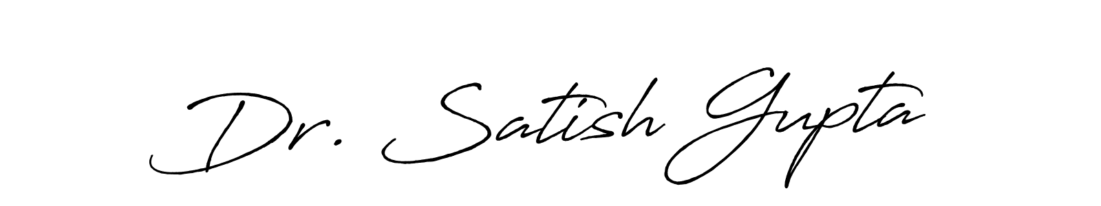 Design your own signature with our free online signature maker. With this signature software, you can create a handwritten (Antro_Vectra_Bolder) signature for name Dr. Satish Gupta. Dr. Satish Gupta signature style 7 images and pictures png