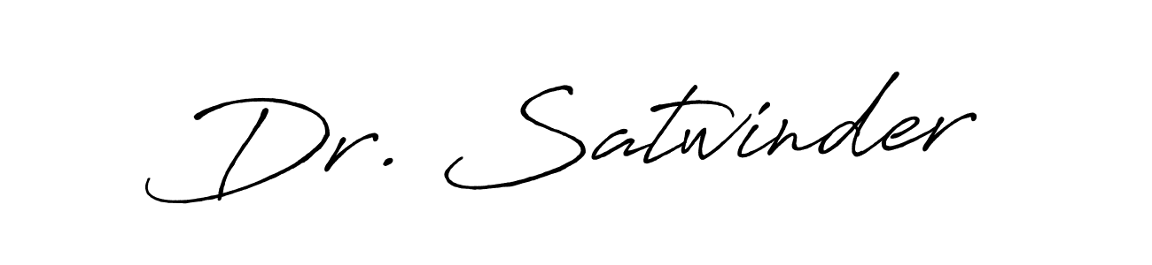 The best way (Antro_Vectra_Bolder) to make a short signature is to pick only two or three words in your name. The name Dr. Satwinder include a total of six letters. For converting this name. Dr. Satwinder signature style 7 images and pictures png