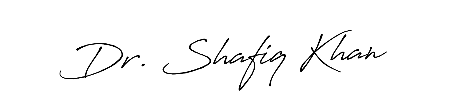 Also we have Dr. Shafiq Khan name is the best signature style. Create professional handwritten signature collection using Antro_Vectra_Bolder autograph style. Dr. Shafiq Khan signature style 7 images and pictures png