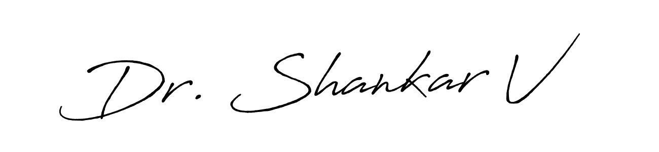 Make a beautiful signature design for name Dr. Shankar V. With this signature (Antro_Vectra_Bolder) style, you can create a handwritten signature for free. Dr. Shankar V signature style 7 images and pictures png