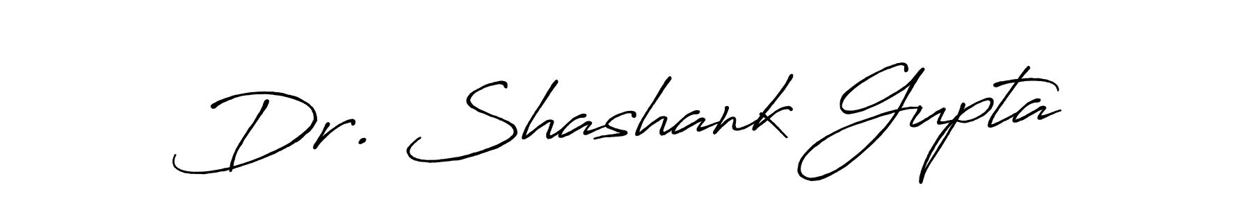 The best way (Antro_Vectra_Bolder) to make a short signature is to pick only two or three words in your name. The name Dr. Shashank Gupta include a total of six letters. For converting this name. Dr. Shashank Gupta signature style 7 images and pictures png