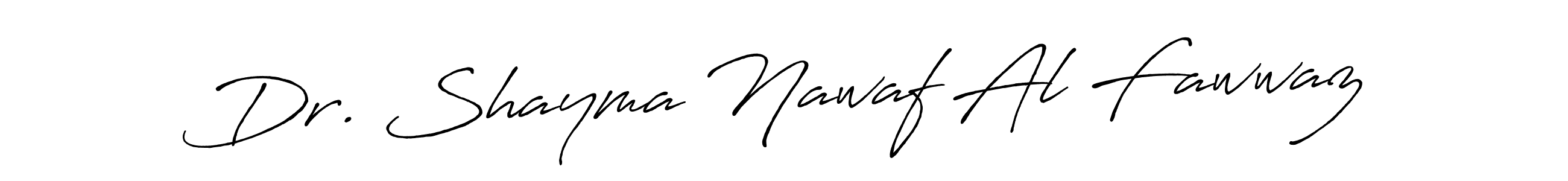 Make a beautiful signature design for name Dr. Shayma Nawaf Al Fawwaz. With this signature (Antro_Vectra_Bolder) style, you can create a handwritten signature for free. Dr. Shayma Nawaf Al Fawwaz signature style 7 images and pictures png