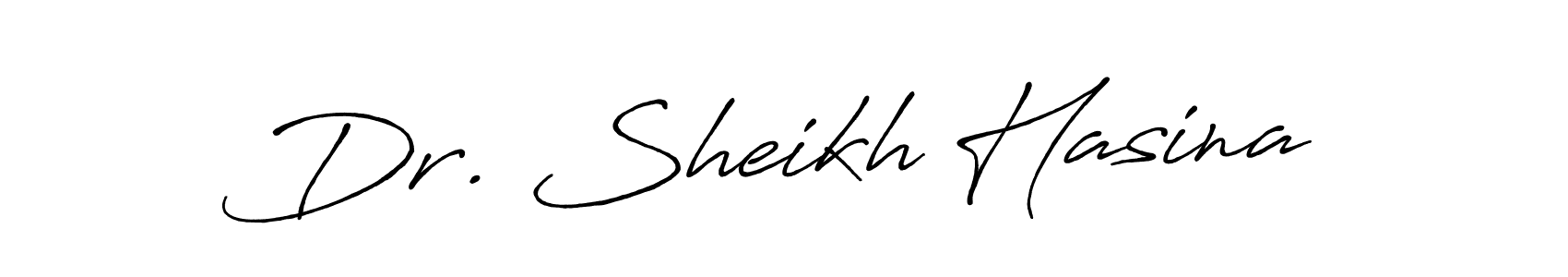 The best way (Antro_Vectra_Bolder) to make a short signature is to pick only two or three words in your name. The name Dr. Sheikh Hasina include a total of six letters. For converting this name. Dr. Sheikh Hasina signature style 7 images and pictures png