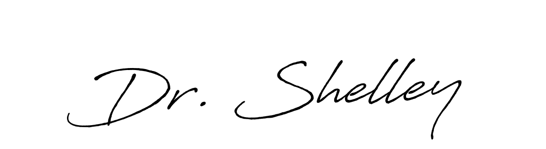 How to make Dr. Shelley name signature. Use Antro_Vectra_Bolder style for creating short signs online. This is the latest handwritten sign. Dr. Shelley signature style 7 images and pictures png