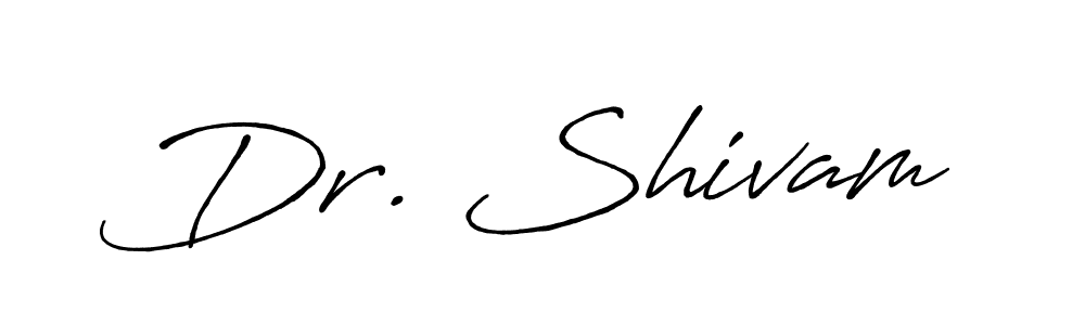 You should practise on your own different ways (Antro_Vectra_Bolder) to write your name (Dr. Shivam) in signature. don't let someone else do it for you. Dr. Shivam signature style 7 images and pictures png