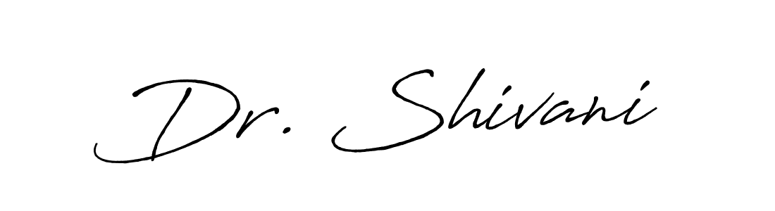 Use a signature maker to create a handwritten signature online. With this signature software, you can design (Antro_Vectra_Bolder) your own signature for name Dr. Shivani. Dr. Shivani signature style 7 images and pictures png