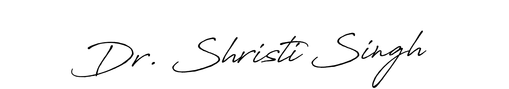 Make a beautiful signature design for name Dr. Shristi Singh. With this signature (Antro_Vectra_Bolder) style, you can create a handwritten signature for free. Dr. Shristi Singh signature style 7 images and pictures png