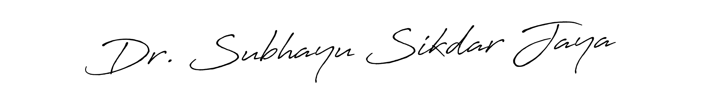 Make a beautiful signature design for name Dr. Subhayu Sikdar Jaya. Use this online signature maker to create a handwritten signature for free. Dr. Subhayu Sikdar Jaya signature style 7 images and pictures png