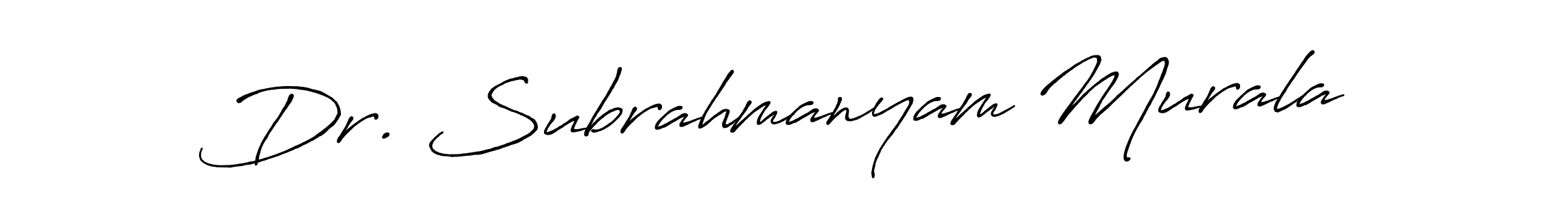 It looks lik you need a new signature style for name Dr. Subrahmanyam Murala. Design unique handwritten (Antro_Vectra_Bolder) signature with our free signature maker in just a few clicks. Dr. Subrahmanyam Murala signature style 7 images and pictures png