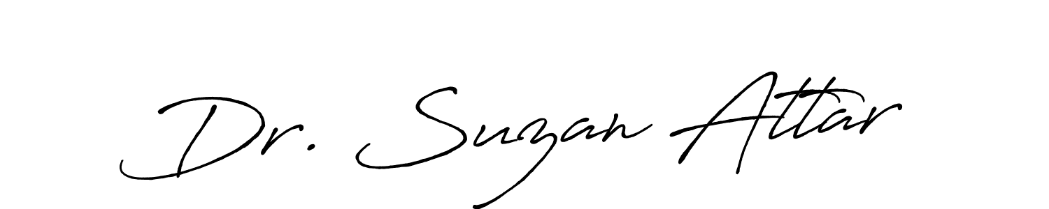 How to Draw Dr. Suzan Attar signature style? Antro_Vectra_Bolder is a latest design signature styles for name Dr. Suzan Attar. Dr. Suzan Attar signature style 7 images and pictures png