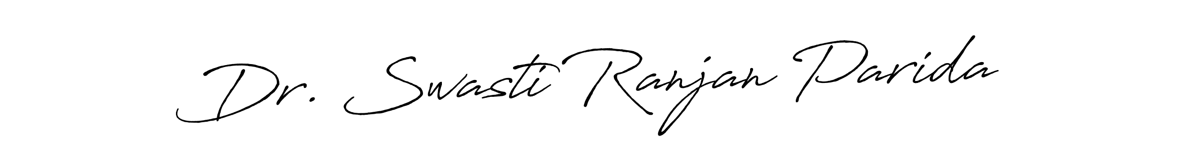 How to make Dr. Swasti Ranjan Parida name signature. Use Antro_Vectra_Bolder style for creating short signs online. This is the latest handwritten sign. Dr. Swasti Ranjan Parida signature style 7 images and pictures png