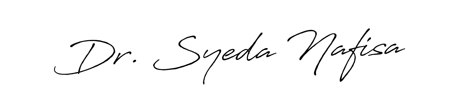 Antro_Vectra_Bolder is a professional signature style that is perfect for those who want to add a touch of class to their signature. It is also a great choice for those who want to make their signature more unique. Get Dr. Syeda Nafisa name to fancy signature for free. Dr. Syeda Nafisa signature style 7 images and pictures png