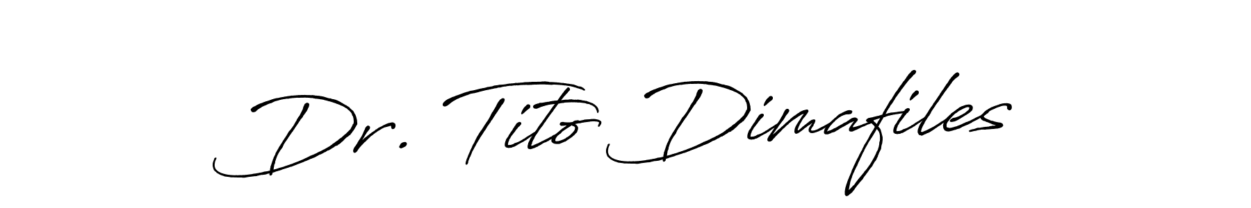 How to make Dr. Tito Dimafiles signature? Antro_Vectra_Bolder is a professional autograph style. Create handwritten signature for Dr. Tito Dimafiles name. Dr. Tito Dimafiles signature style 7 images and pictures png