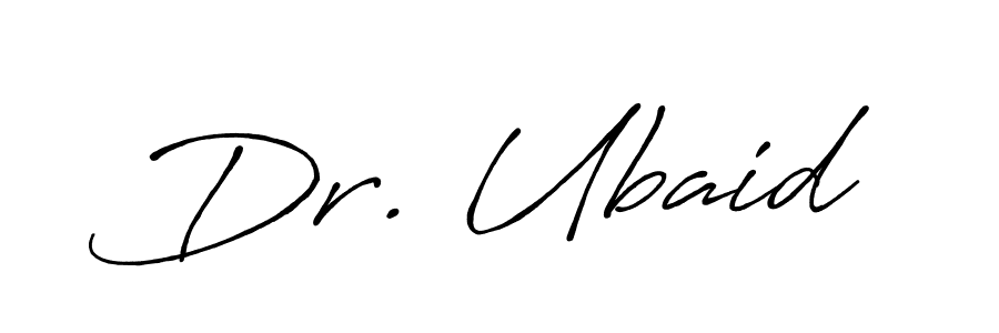 Similarly Antro_Vectra_Bolder is the best handwritten signature design. Signature creator online .You can use it as an online autograph creator for name Dr. Ubaid. Dr. Ubaid signature style 7 images and pictures png