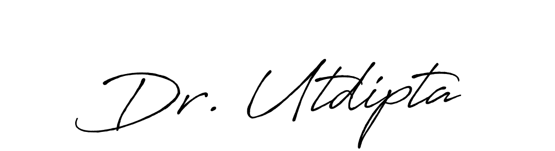 Also we have Dr. Utdipta name is the best signature style. Create professional handwritten signature collection using Antro_Vectra_Bolder autograph style. Dr. Utdipta signature style 7 images and pictures png