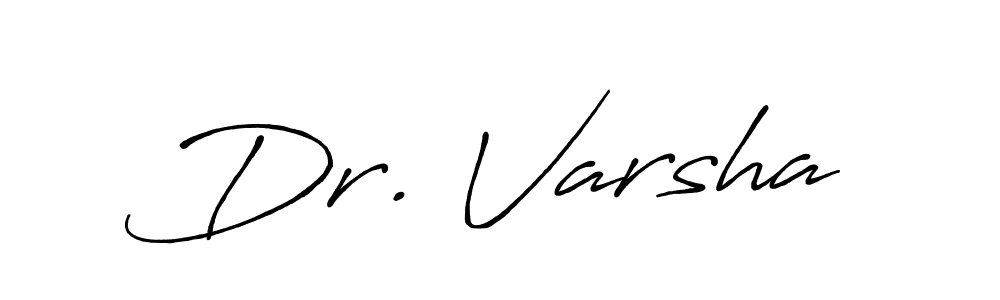 You should practise on your own different ways (Antro_Vectra_Bolder) to write your name (Dr. Varsha) in signature. don't let someone else do it for you. Dr. Varsha signature style 7 images and pictures png