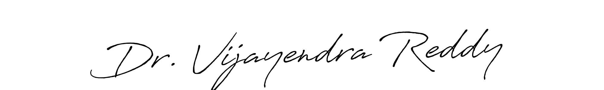 The best way (Antro_Vectra_Bolder) to make a short signature is to pick only two or three words in your name. The name Dr. Vijayendra Reddy include a total of six letters. For converting this name. Dr. Vijayendra Reddy signature style 7 images and pictures png