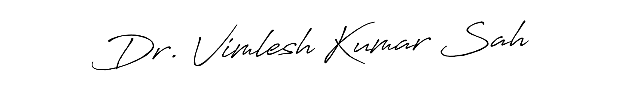 It looks lik you need a new signature style for name Dr. Vimlesh Kumar Sah. Design unique handwritten (Antro_Vectra_Bolder) signature with our free signature maker in just a few clicks. Dr. Vimlesh Kumar Sah signature style 7 images and pictures png