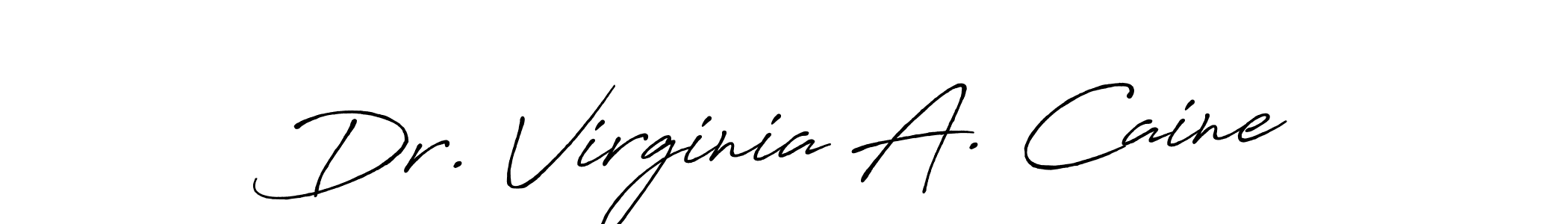 It looks lik you need a new signature style for name Dr. Virginia A. Caine. Design unique handwritten (Antro_Vectra_Bolder) signature with our free signature maker in just a few clicks. Dr. Virginia A. Caine signature style 7 images and pictures png