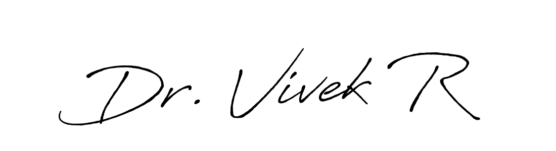 How to Draw Dr. Vivek R signature style? Antro_Vectra_Bolder is a latest design signature styles for name Dr. Vivek R. Dr. Vivek R signature style 7 images and pictures png