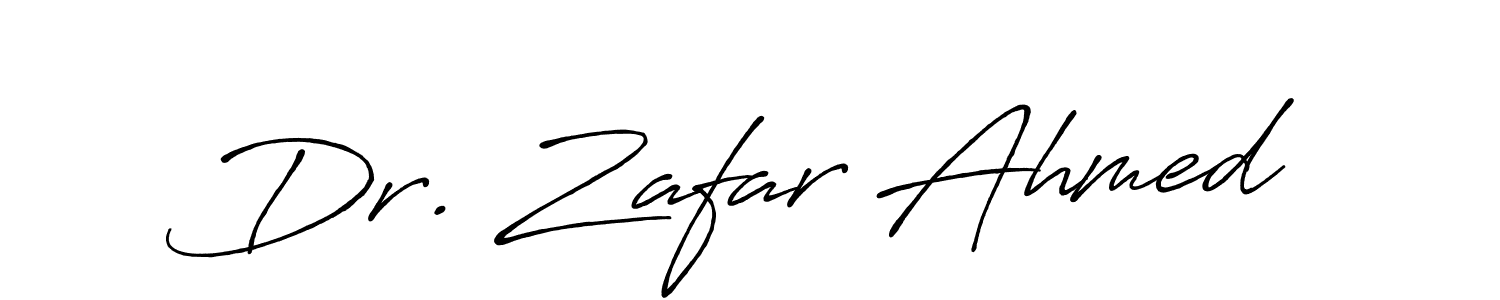 How to make Dr. Zafar Ahmed signature? Antro_Vectra_Bolder is a professional autograph style. Create handwritten signature for Dr. Zafar Ahmed name. Dr. Zafar Ahmed signature style 7 images and pictures png