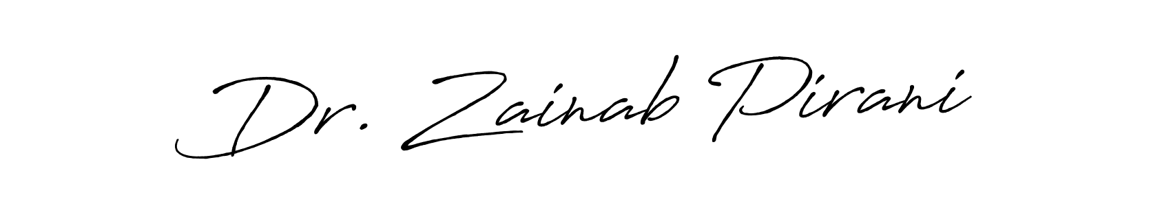 Similarly Antro_Vectra_Bolder is the best handwritten signature design. Signature creator online .You can use it as an online autograph creator for name Dr. Zainab Pirani. Dr. Zainab Pirani signature style 7 images and pictures png