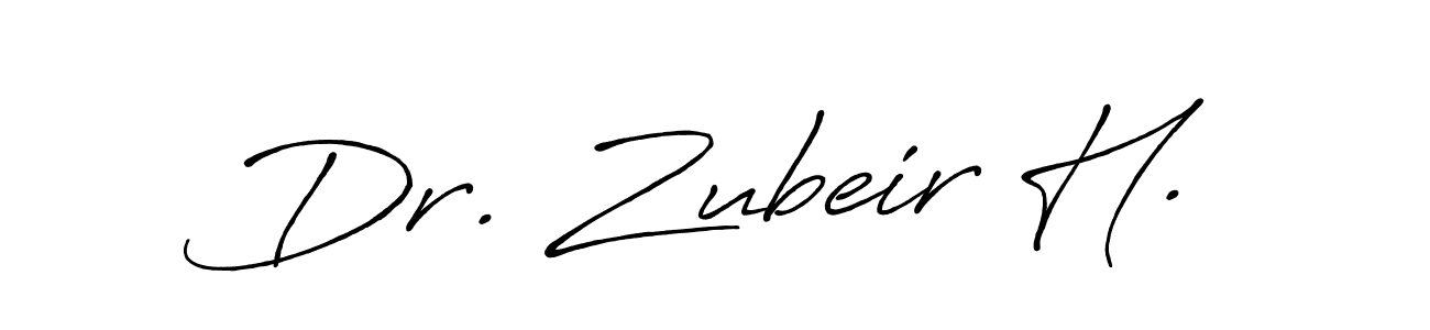 Design your own signature with our free online signature maker. With this signature software, you can create a handwritten (Antro_Vectra_Bolder) signature for name Dr. Zubeir H.. Dr. Zubeir H. signature style 7 images and pictures png