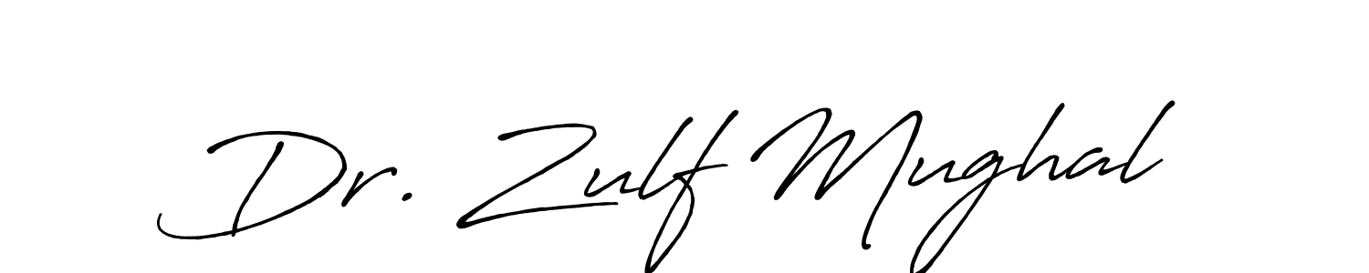 The best way (Antro_Vectra_Bolder) to make a short signature is to pick only two or three words in your name. The name Dr. Zulf Mughal include a total of six letters. For converting this name. Dr. Zulf Mughal signature style 7 images and pictures png