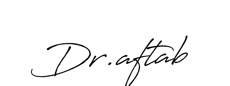 The best way (Antro_Vectra_Bolder) to make a short signature is to pick only two or three words in your name. The name Dr.aftab include a total of six letters. For converting this name. Dr.aftab signature style 7 images and pictures png