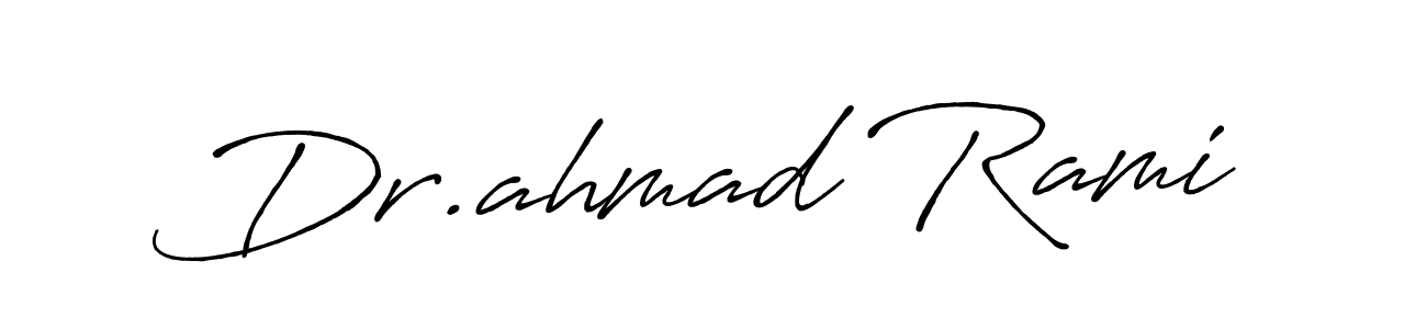 Make a beautiful signature design for name Dr.ahmad Rami. Use this online signature maker to create a handwritten signature for free. Dr.ahmad Rami signature style 7 images and pictures png