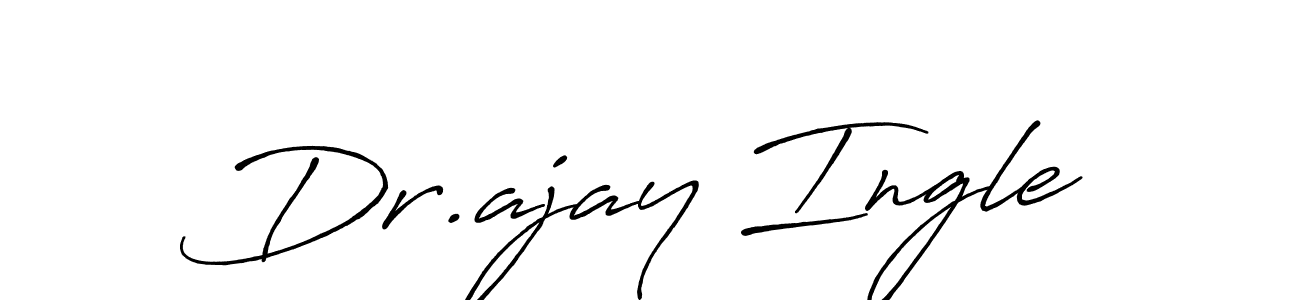 Create a beautiful signature design for name Dr.ajay Ingle. With this signature (Antro_Vectra_Bolder) fonts, you can make a handwritten signature for free. Dr.ajay Ingle signature style 7 images and pictures png