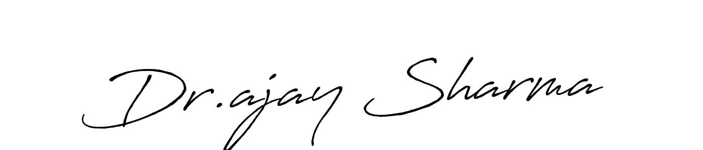 Dr.ajay Sharma stylish signature style. Best Handwritten Sign (Antro_Vectra_Bolder) for my name. Handwritten Signature Collection Ideas for my name Dr.ajay Sharma. Dr.ajay Sharma signature style 7 images and pictures png