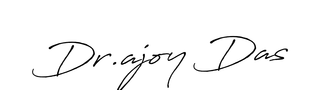 Create a beautiful signature design for name Dr.ajoy Das. With this signature (Antro_Vectra_Bolder) fonts, you can make a handwritten signature for free. Dr.ajoy Das signature style 7 images and pictures png