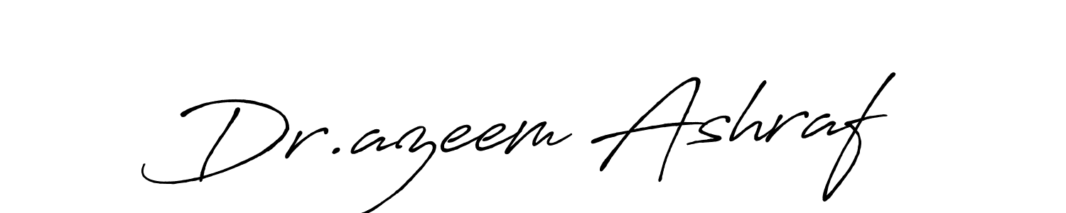 Dr.azeem Ashraf stylish signature style. Best Handwritten Sign (Antro_Vectra_Bolder) for my name. Handwritten Signature Collection Ideas for my name Dr.azeem Ashraf. Dr.azeem Ashraf signature style 7 images and pictures png