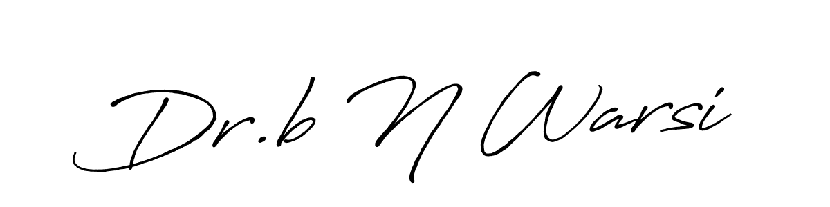 How to make Dr.b N Warsi signature? Antro_Vectra_Bolder is a professional autograph style. Create handwritten signature for Dr.b N Warsi name. Dr.b N Warsi signature style 7 images and pictures png