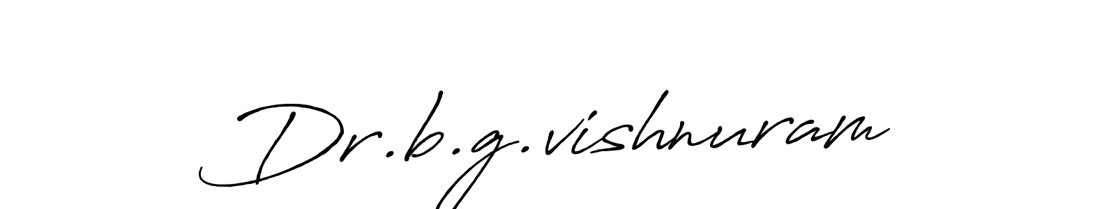 The best way (Antro_Vectra_Bolder) to make a short signature is to pick only two or three words in your name. The name Dr.b.g.vishnuram include a total of six letters. For converting this name. Dr.b.g.vishnuram signature style 7 images and pictures png