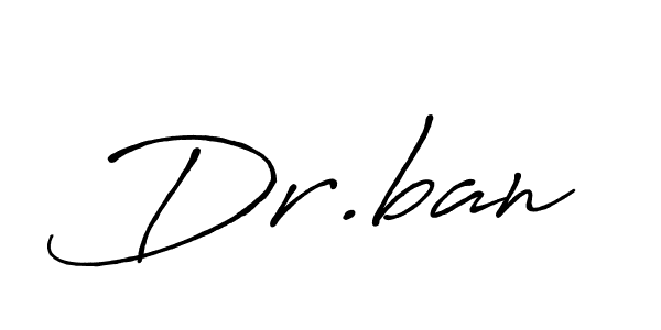 How to make Dr.ban signature? Antro_Vectra_Bolder is a professional autograph style. Create handwritten signature for Dr.ban name. Dr.ban signature style 7 images and pictures png